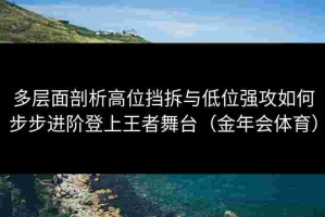 多层面剖析高位挡拆与低位强攻如何步步进阶登上王者舞台（金年会体育）