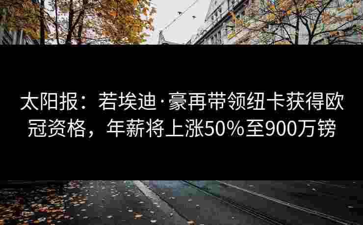 太阳报:若埃迪·豪再带领纽卡获得欧冠资格,年薪将上涨50%至900万镑 太阳报:若埃迪·豪再带领纽卡获得欧冠资格,年薪将上涨50%至900万镑
